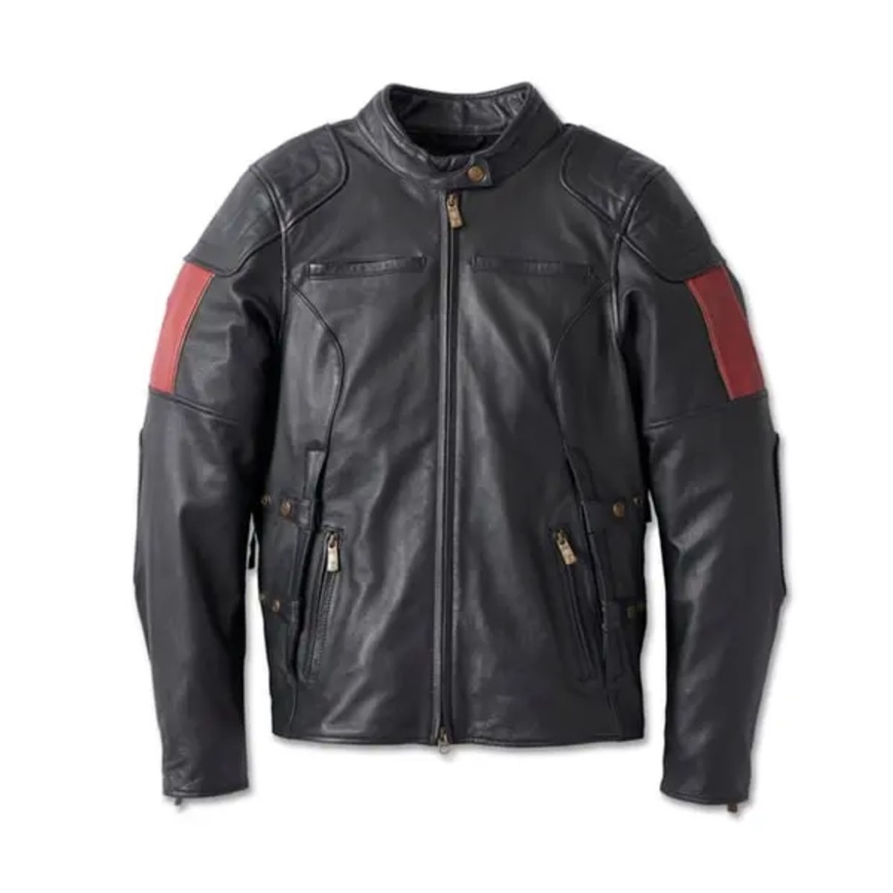 HARLEY-DAVIDSON WOMENS 120TH ANNIVERSARY TRIPLE VENT SYSTEM LEATHER JACKET (NWT)